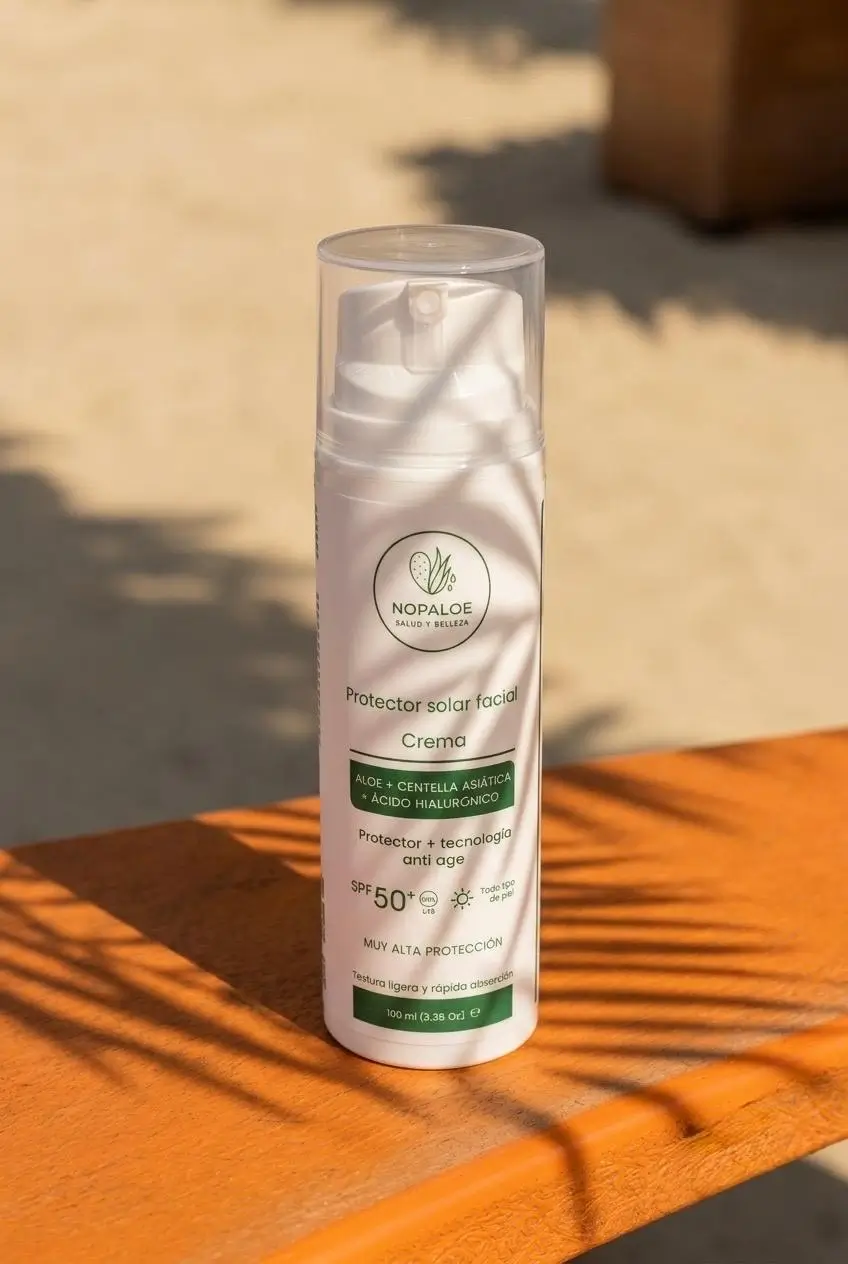 NOPALOE Protector Solar Facial SPF 50 en crema